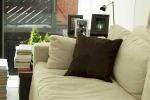 18" Chocolate Brown Cowhide Throw Pillow