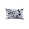 18" X 18" X 5" Salt And Pepper Black And White Cowhide  Pillow