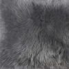 12" X 20" X 5" Gray Sheepskin  Pillow