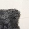 12" X 20" X 5" Gray Sheepskin  Pillow 2 Pack