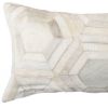 12 X 20 Black And White Cowhide Throw Pillow