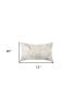 12 X 20 Black And White Cowhide Throw Pillow