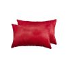12" X 20" X 5" Wine Cowhide  Pillow 2 Pack
