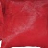 18" X 18" X 5" Wine Cowhide  Pillow 2 Pack