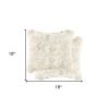 18" X 18" X 5" Gradient Tan Faux  Pillow 2 Pack