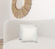 Set of Two Ivory Faux Fur Throw Pillow
