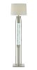 15" X 15" X 58" Sand Nickel Floor Lamp