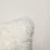 Set of Two 18" Natural Sheepskin Throw Pillows