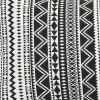 14" X 20" Black And White Fabric Lumbar Throw Pillow