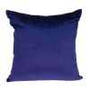 18" X 7" X 18" Transitional Royal Blue Solid Pillow Cover With Poly Insert