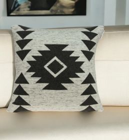 20" X 7" X 20" Southwest Tan Accent Cotton Pillow Cover With Poly Insert
