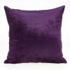 22" Purple Cotton Blend Throw Pillow