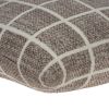 20" X 7" X 20" Transitional Tan Cotton Accent Pillow Cover With Poly Insert