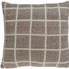 20" X 7" X 20" Transitional Tan Cotton Accent Pillow Cover With Poly Insert