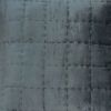 20" X 7" X 20" Transitional Charcoal Solid Quilted Pillow Cover With Poly Insert