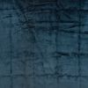 20" X 7" X 20" Transitional Dark Blue Quilted Pillow Cover With Poly Insert