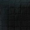 20" X 7" X 20" Transitional Black Solid Quilted Pillow Cover With Poly Insert