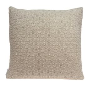 20" X 7" X 20" Decorative Transitional Tan Pillow Cover With Poly Insert