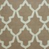 20" X 7" X 20" Transitional Beige And White Pillow Cover With Poly Insert