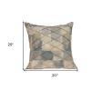 20" X 7" X 20" Cool Transitional Multicolor Pillow Cover With Poly Insert
