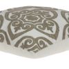 20" X 7" X 20" Bling Ivory Pillow Cover With Poly Insert