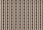 18" X 18" Brown and White Polyester Striped Zippered Pillow