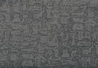 18" X 18" Dark Gray Velvet Polyester Mosaic Zippered Pillow