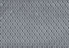 18" X 18" Silver Velvet Polyester Diamond Zippered Pillow