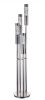 11" X 11" X 58" Brushed Nickel Metal Glass Led Floor Lamp