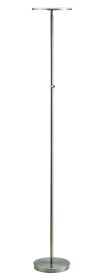 Brushed Nickel Adjustable Touch Led Floor Lamp