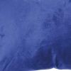 Set of Two 14" X 21" Navy Blue Velvet Lumbar Throw Pillow Covers
