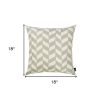 18"X18"Gray Olive Towers Decorative Throw Pillow Cover Printed