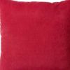 Set of Two 20" Red Fabric Throw Pillow Covers
