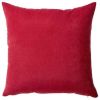 Set of Two 20" Red Fabric Throw Pillow Covers