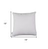 18" Blue Fabric Throw Pillow Cover