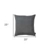 Set of Two 20" Gray Throw Pillow Covers
