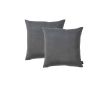Set of Two 20" Gray Throw Pillow Covers