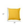 Set of Two 20" Yellow Throw Pillow Covers