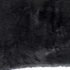 12" X 20" Black Wool Throw Pillow