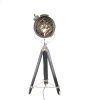 32" X 32" X 67" Stainless Steel  Floor Lamp