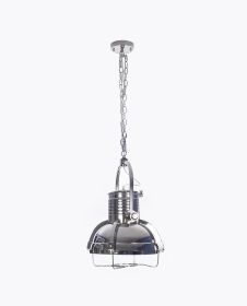 15" X 15" X 66" Large Steel  Pendant Lamp