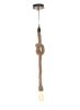5.5" X 5.5" X 36" Rope Pendant Lamp  Single Bulb