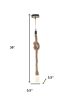 5.5" X 5.5" X 36" Rope Pendant Lamp  Single Bulb