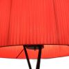 20 X 20 X 69 Red Metal Floor Lamp