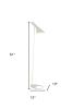 51" White Aluminum Reading Task Floor Light