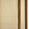 63" Natural Solid Wood Column With Brown Fabric Shade