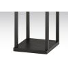 72" Black And White Solid Wood Column With White Cotton Shade