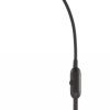56" Black LED Arched Floor Lamp With Black Drum