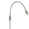 56" Silver LED Arched Floor Lamp With Silver