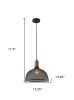 Caged Black Metal Large Ceiling Pendant